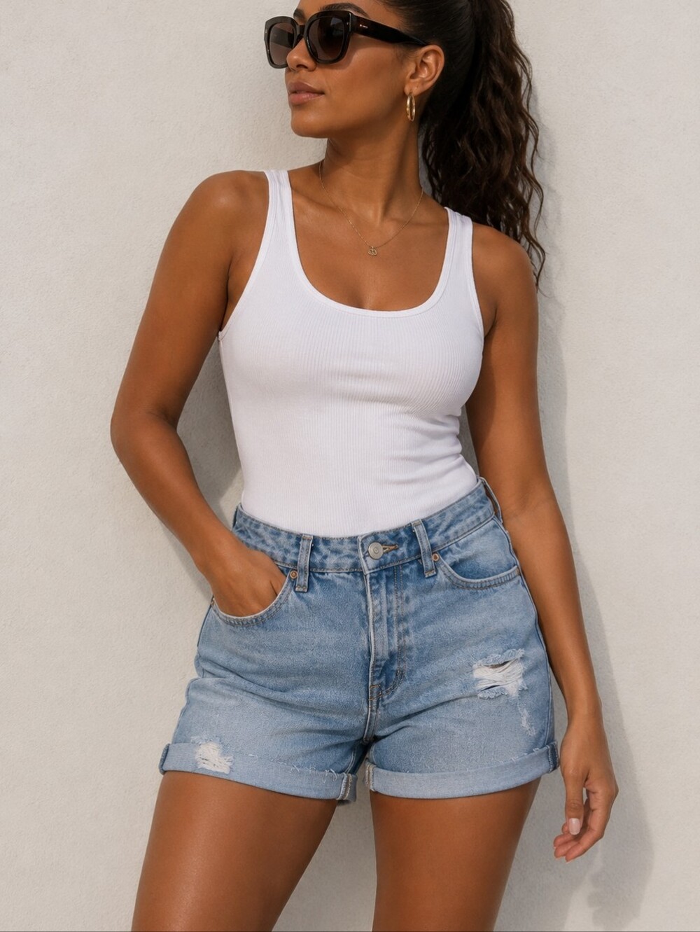 YMI Denim Blue Women's Shorts (NWOT)